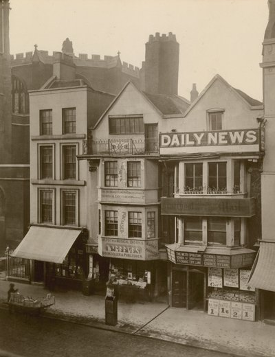 Fleet Street, Londen; noordzijde met 184-186 Fleet Street door English Photographer